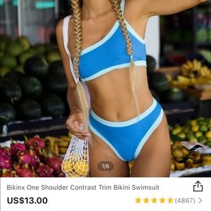 Shein Contrast Trim Bikini